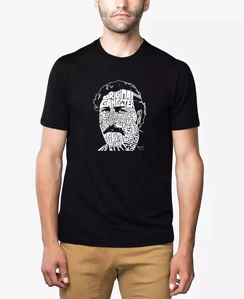 LA Pop Art Men's Premium Blend Word Art Pablo Escobar T-shirt 1