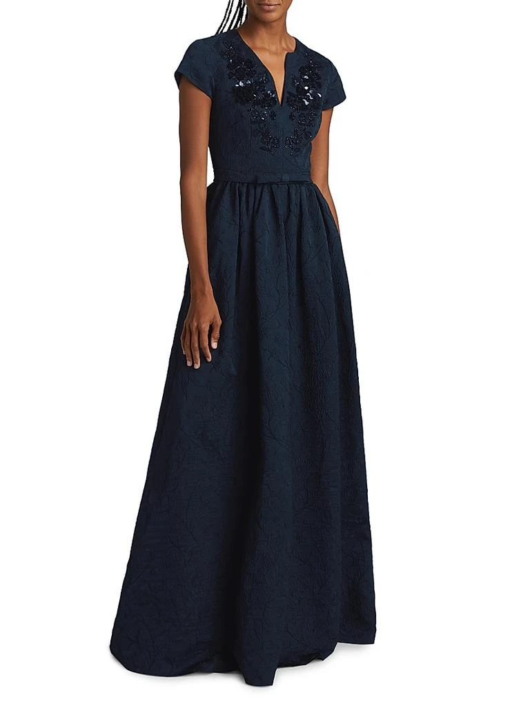Sachin & Babi Estelle Embellished Jacquard Fit & Flare Gown 3