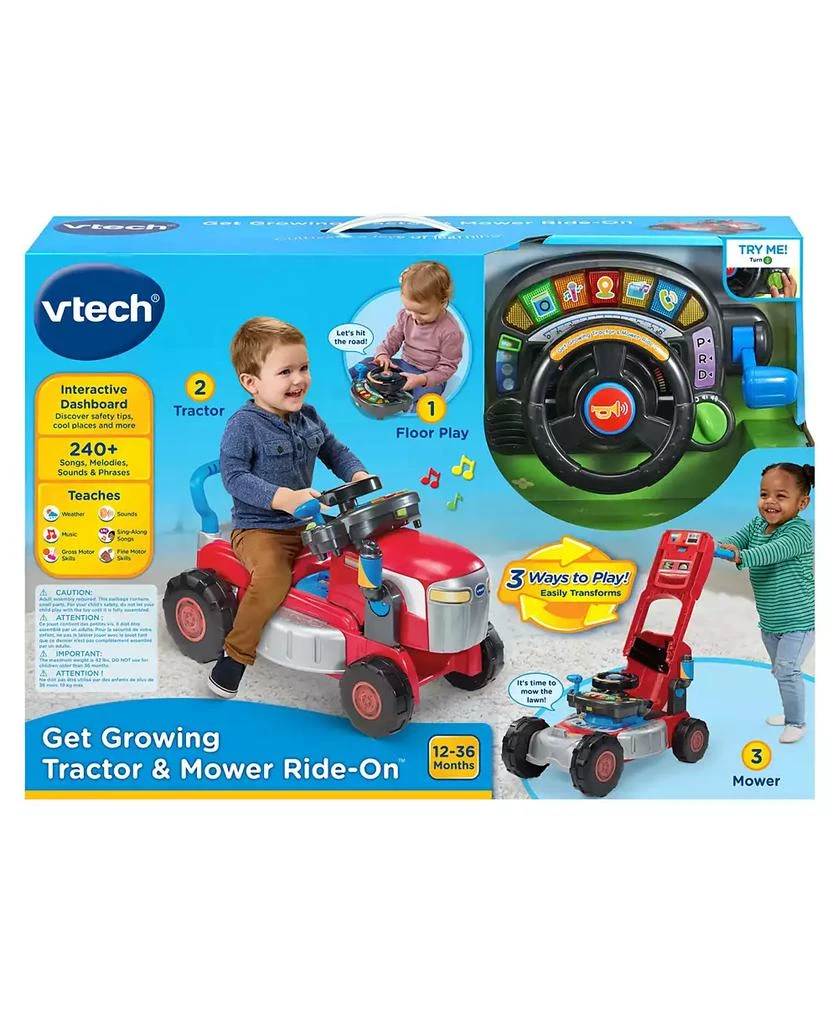 VTech Get Growing Tractor and Mower Ride-On Toy - BABY & KIDS - Free ...