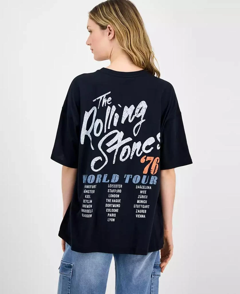Love Tribe Juniors' Rolling Stones Graphic Oversized Tee 3
