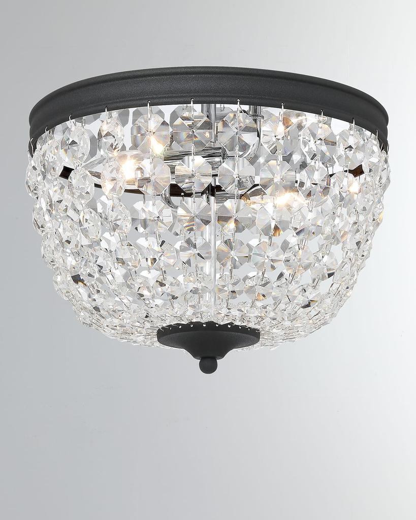 Crystorama Nola 2-Light Outdoor Flush Mount