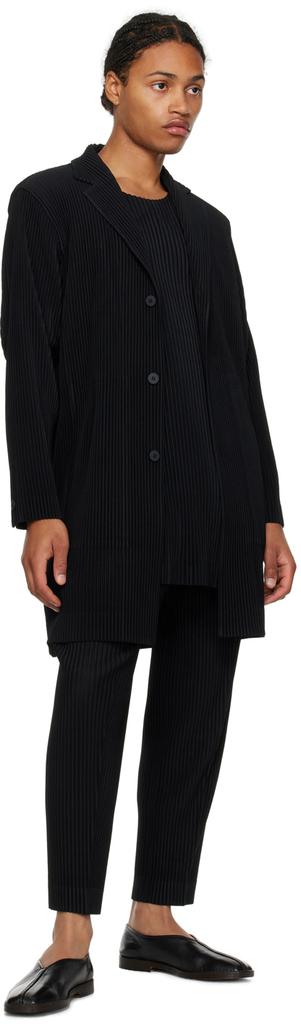 ISSEY MIYAKE HOMME PLISSE ベスト タンクトップ 黒 Homme Plissé Issey Miyake Pleated Tank Top | Black | FARFETCH
