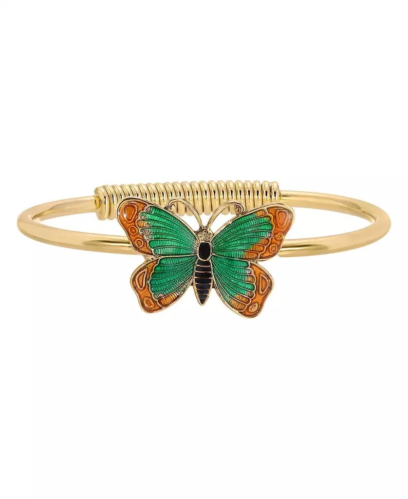 2028 Gold-Tone Butterfly Cuff Bracelet 1