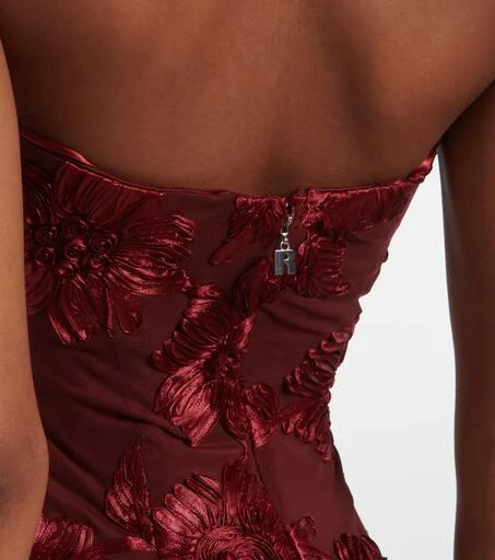 ROTATE Birger Christensen Floral embroidered mesh maxi dress 6