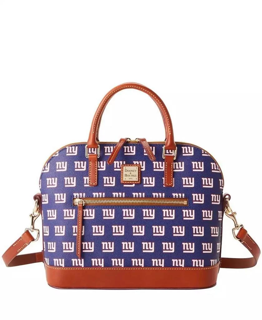 Dooney & Bourke Women's New York Giants Signature Domed Zip Satchel Purse 2