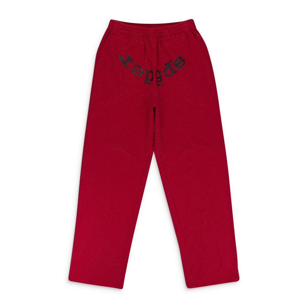 SP5DER RED VVS SWEATPANTS