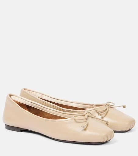 Khaite Charlotte leather ballet flats 1