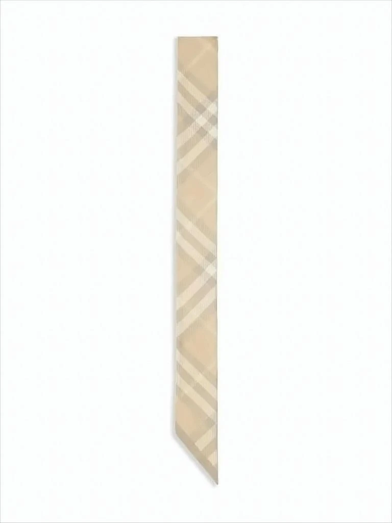 Burberry Silk Scarf with Iconic Check Pattern - Scarves - BeyondStyle