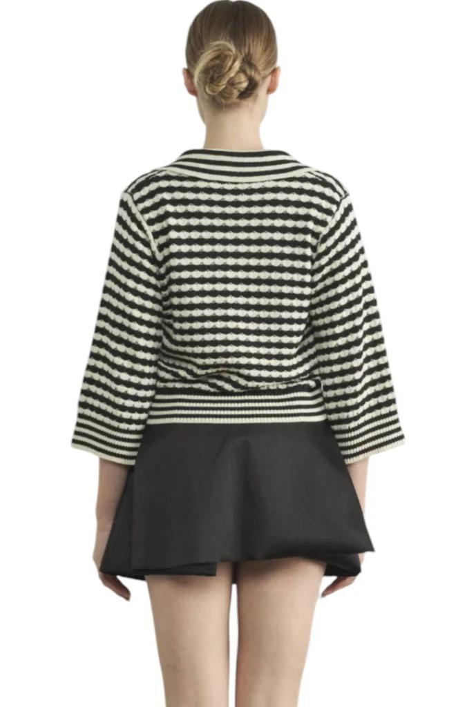 Aaron & Amber Aaron & Amber - Jacquard Stripe Sweater 2