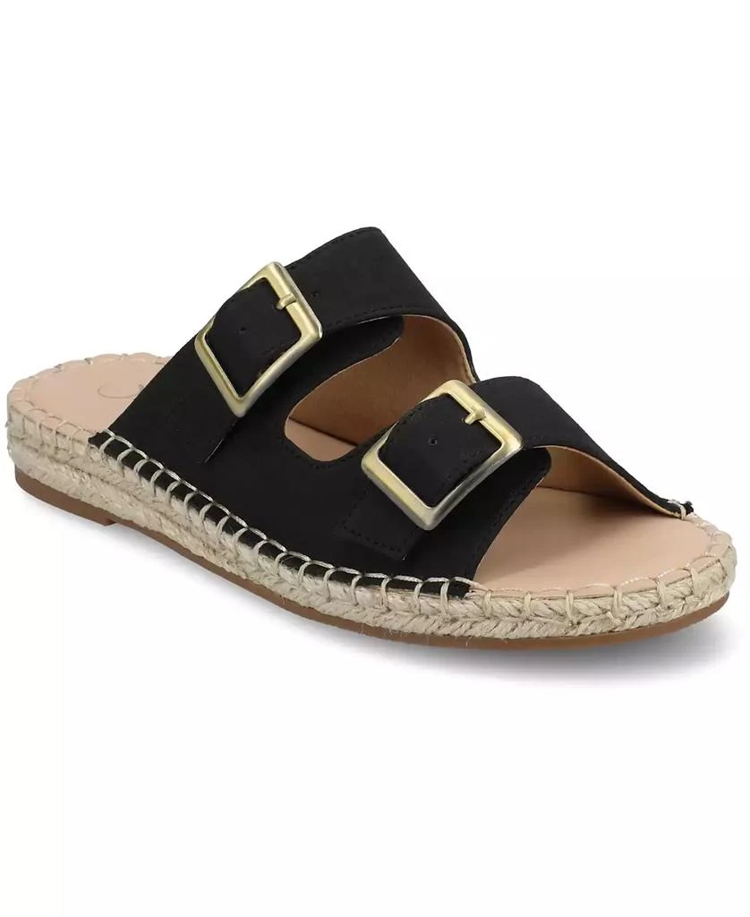 Journee Collection Women's Tresah Double Strap Espadrille Sandals 1