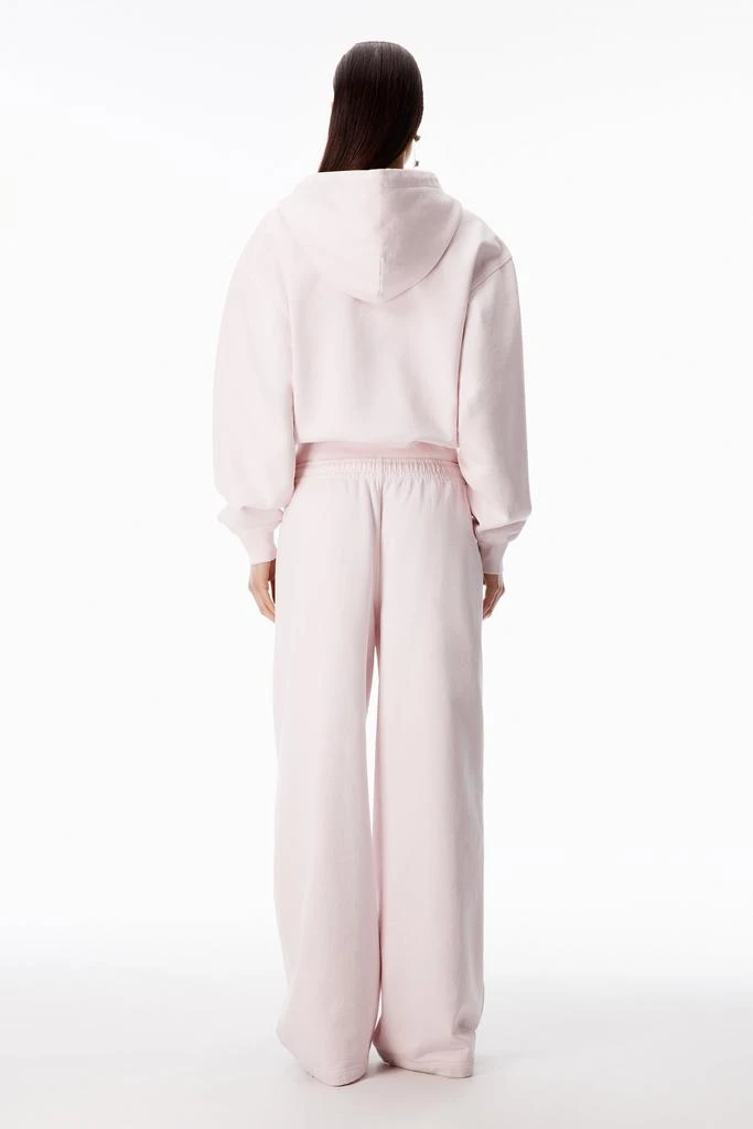 Alexander Wang Crystal Hotfix Drawcord Zip-Up Hoodie 4