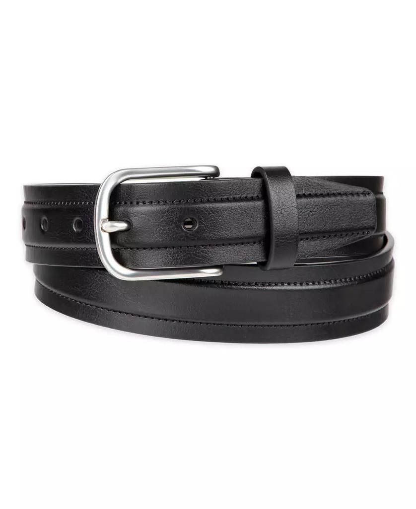 Club Room Men's Cut Edge Trapunto Stitched Casual Belt