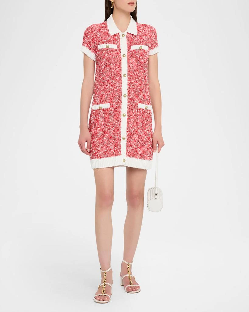 Cinq a Sept Adelaide Buttoned Short-Sleeve Mini Dress 2