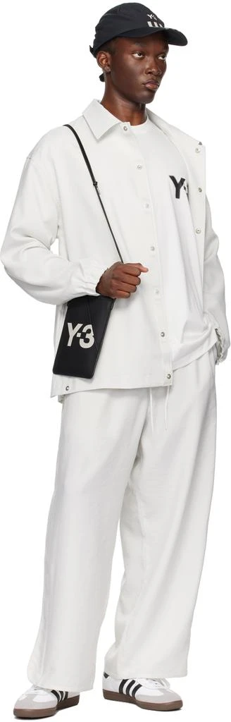 Y-3 Gray Sport Uniform Wide Trousers 4