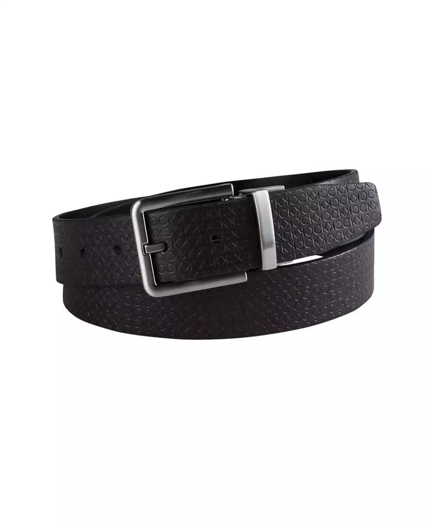 Calvin Klein Men's Micro Logo Strap Reversible Casual Belt 9