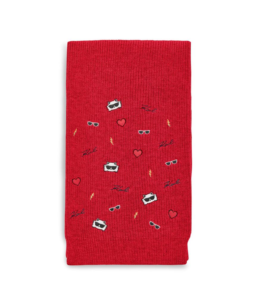 Karl Lagerfeld Paris CATE PINS EMBROIDERY SCARF