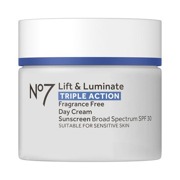 No7 Lift & Luminate Triple Action Fragrance Free Day Cream 50ml