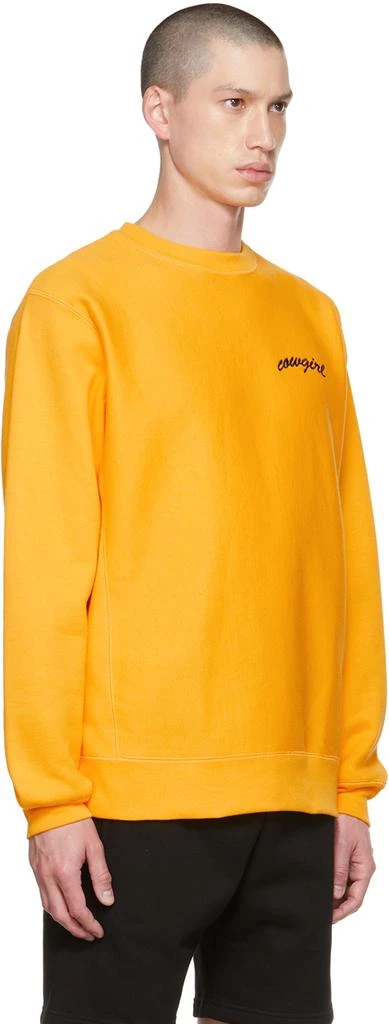 Cowgirl Blue Co Yellow Script Sweatshirt 2