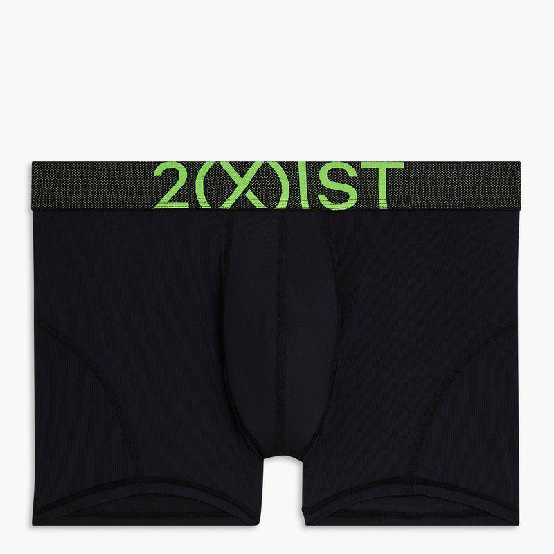 2(x)ist Lightning | Low-Rise Trunk Black Beauty W/Jasmine Green