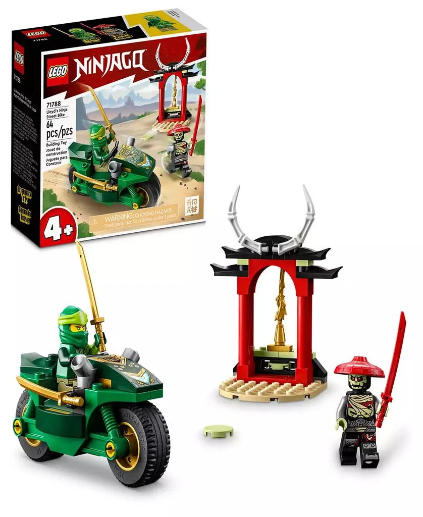 LEGO® Ninjago Lloyd’s Ninja Street Bike 71788 Toy Building Set with Lloyd and Bone Guard Figures 1