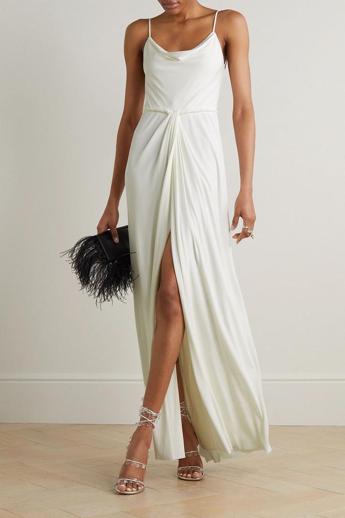Jason Wu Draped stretch-jersey gown
