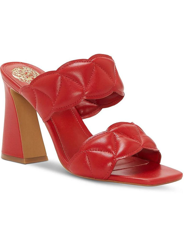 Vince Camuto Renneya Womens Leather Square Toe Mule Sandals 4
