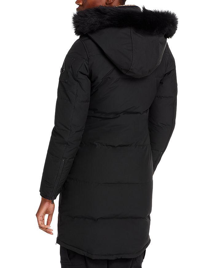 Moose Knuckles Onyx Causapscal Shearling Trim Down Parka
