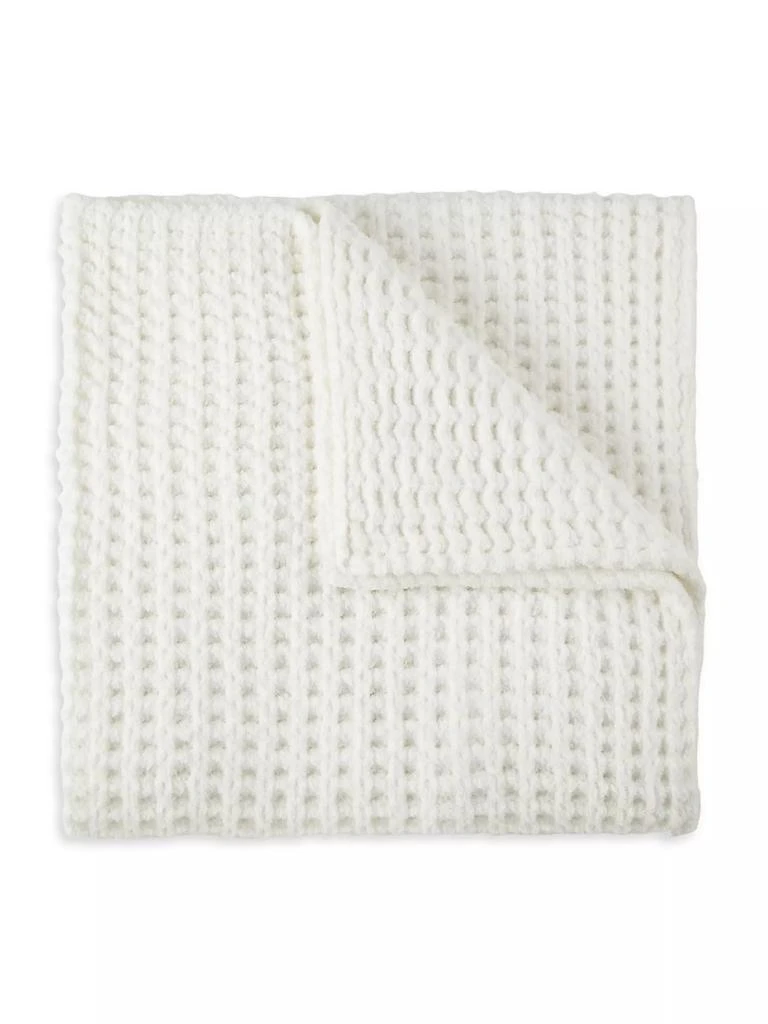 Peacock Alley Cozy Waffle Throw Blanket 1