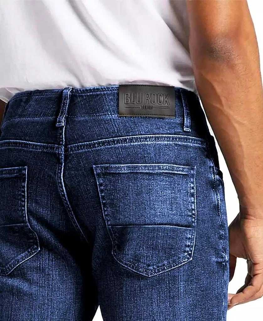 Blu Rock Men's Flex Stretch Slim Straight Jeans, Pack of 2 6