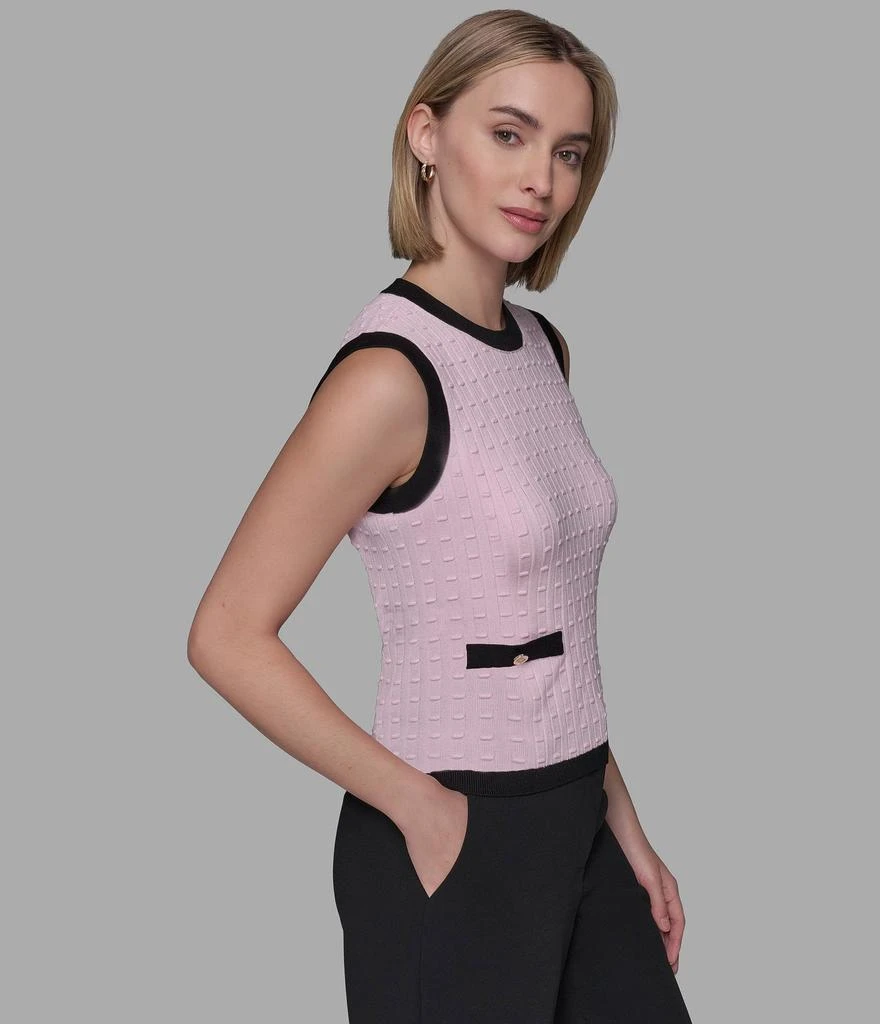 Karl Lagerfeld Paris SLEEVELESS SWEATER SHELL 3