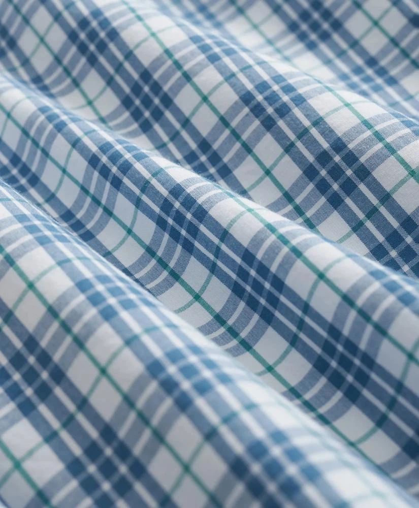 Brooks Brothers Friday Shirt, Poplin Short-Sleeve Tattersall 3