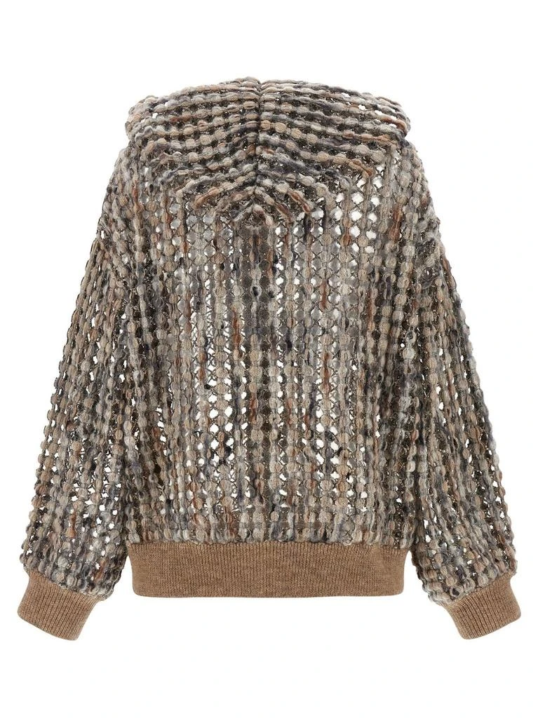 Brunello Cucinelli Brunello Cucinelli Sequin Embellished Zip-Up Cardigan 2