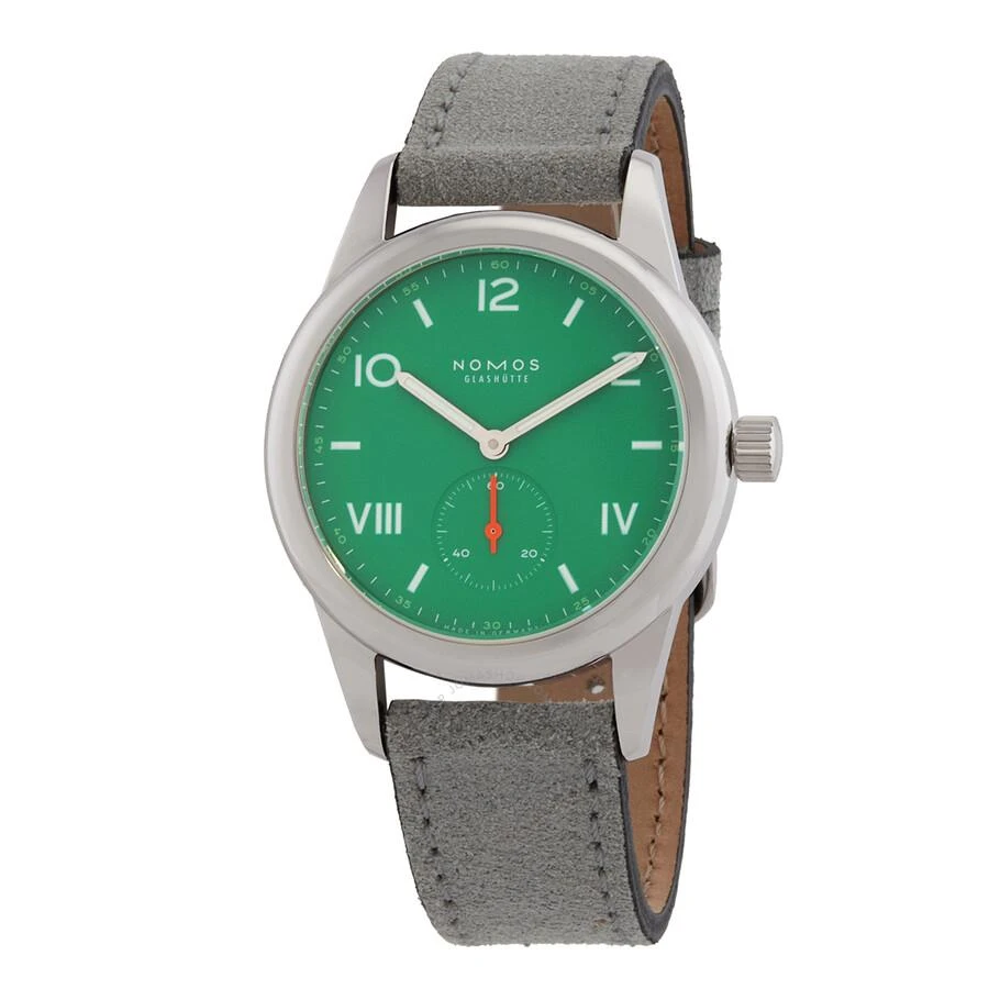 Nomos Glashutte Club Campus 36mm Hand Wind Electric Green Dial Men's Watch 715.GB 1