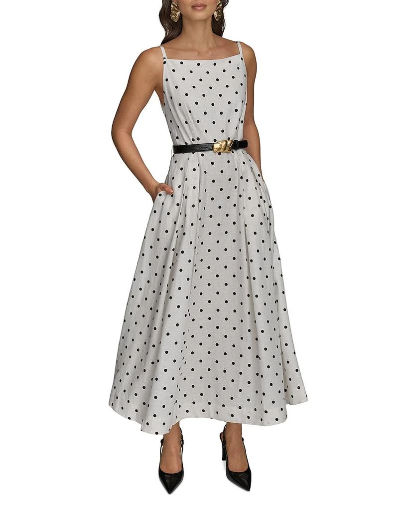Donna Karan Linen Blend A Line Dress 1