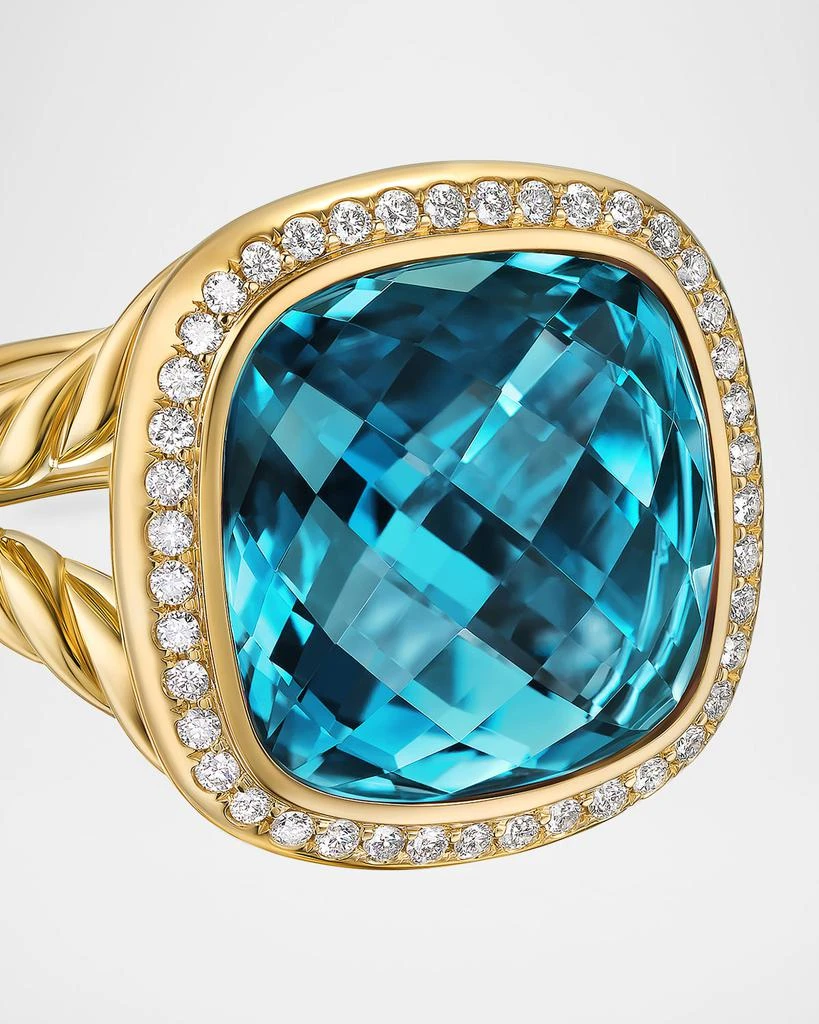 David Yurman Albion Ring with Gemstones and Diamonds in 18K Gold, 15mm 2