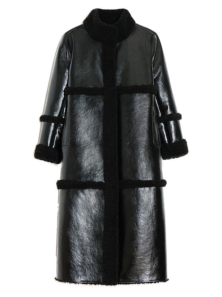 Apparis Jay Supple Sans Leather Bonded Coat - Jackets