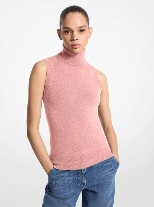 Michael Kors Cashmere Sleeveless Turtleneck 1