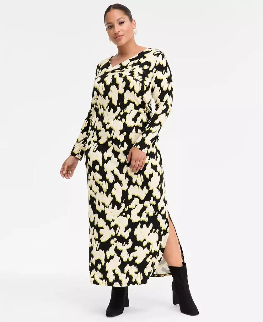 Plus Size Printed Crossover-Neck Maxi Dress, Macy's Exclusive  On Sale Now  with Up to 83% Off | Discover Exclusive Deals & Savings at BeyondStyle   Authentic INC International dress|women's fashion|dresses with
