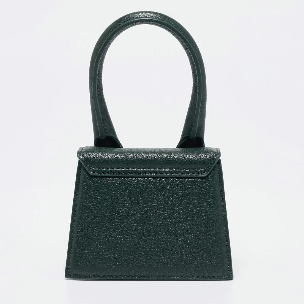 Jacquemus Jacquemus Green Leather Mini Le Chiquito Top Handle Bag 4