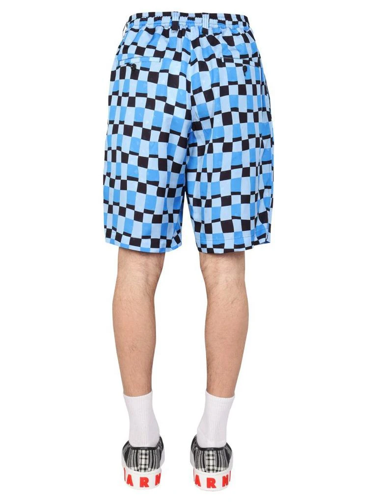Marni Marni Check Print Bermuda Shorts 4