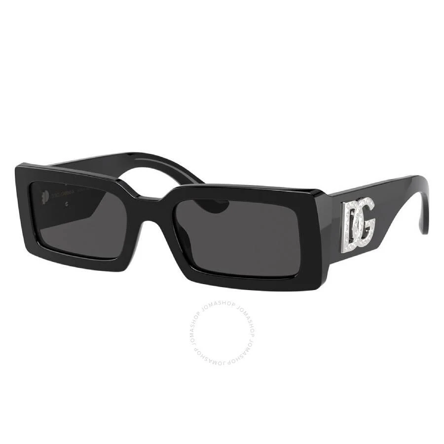 Dolce & Gabbana Dark Grey Rectangular Ladies Sunglasses DG4447B 335587 53 1
