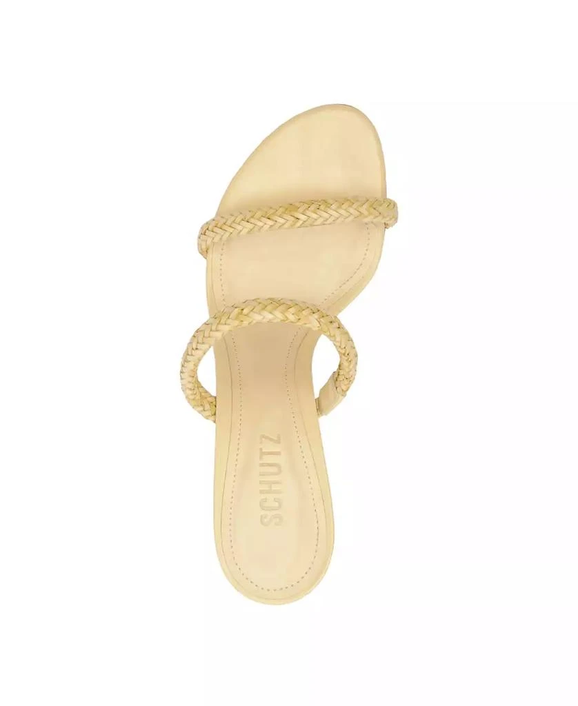 Schutz Women's Taliah Woven Slip-On Dress Sandals 3