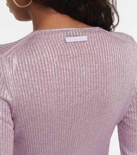 Tom Ford Ribbed cashmere and silk top 5