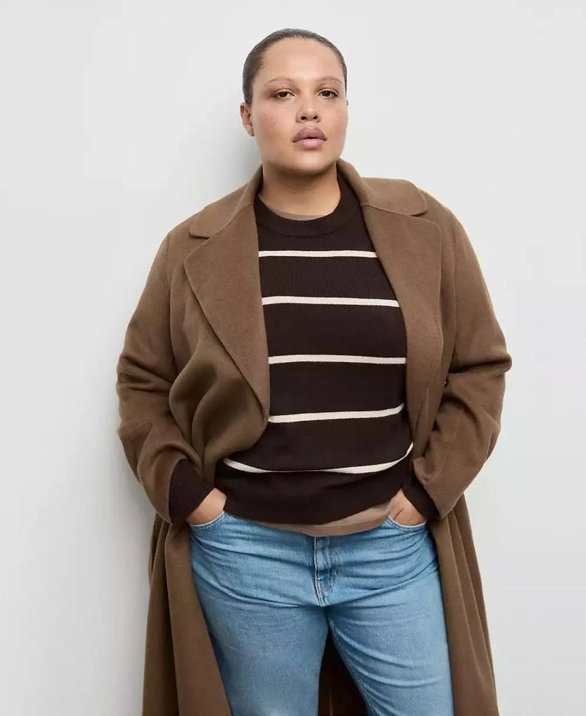 Mango Women
s Belted Handmade Wool Coat 4