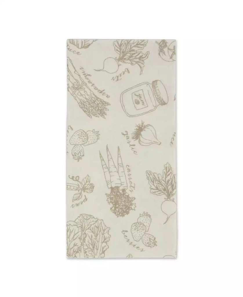 Design Imports Fridge Liner Collection Non-Adhesive, Cut to Fit, 12x24", Cream Market, 6 Piece 2
