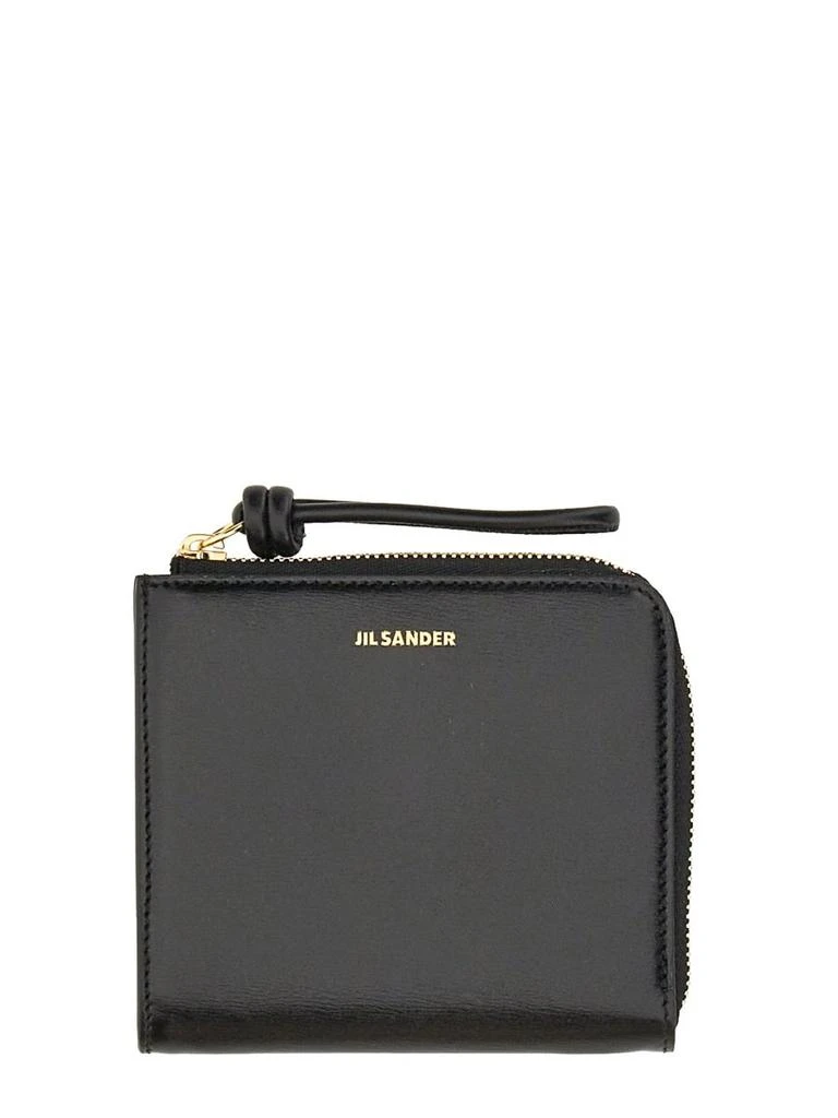 Jil Sander Jil Sander Logo Embossed Zip-Around Wallet 1
