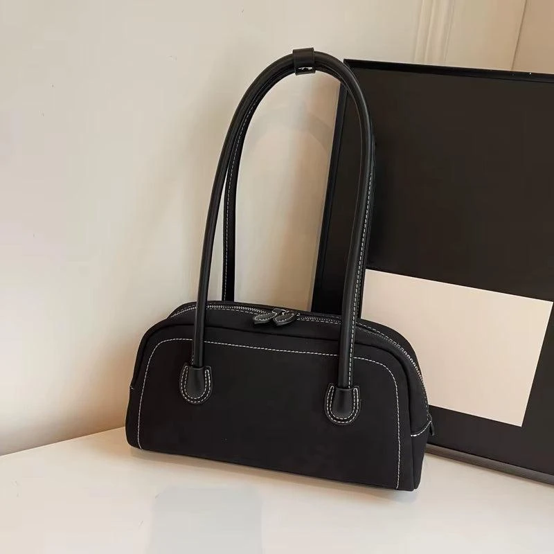 DGIASS Women
s Multi-Pocket Faux Suede Shoulder Tote Bag - Designer Satchel Purse