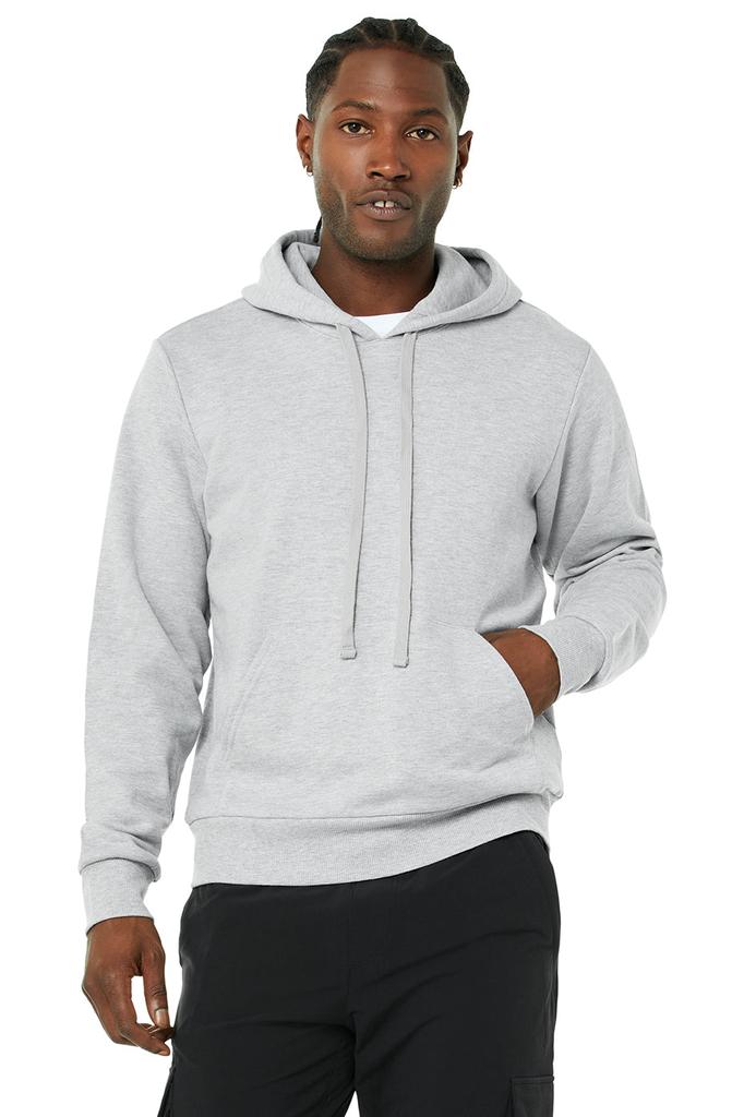 Alo Caliber Hoodie - Athletic Heather Grey - Hoodies - Free