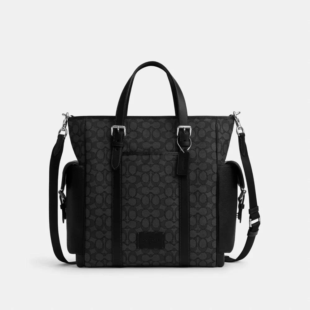 Coach Sprint Tote In Signature Jacquard 1
