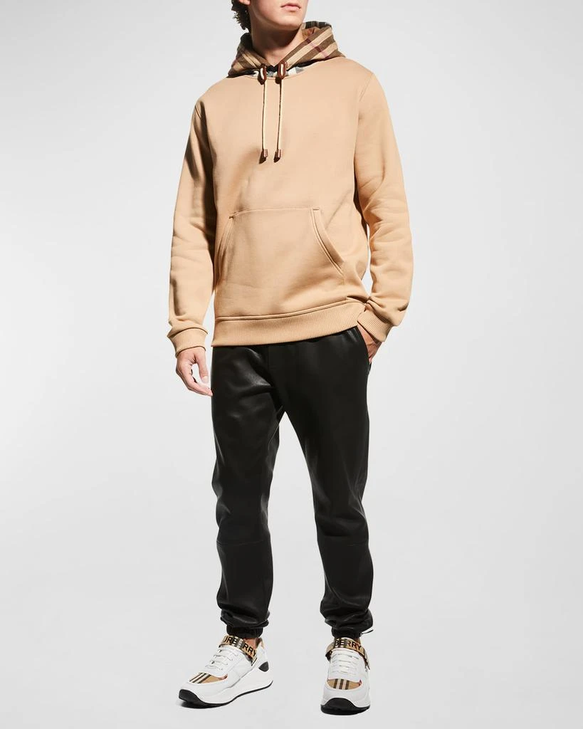 Burberry Men's Check-Hood Pullover Sweatshirt 2